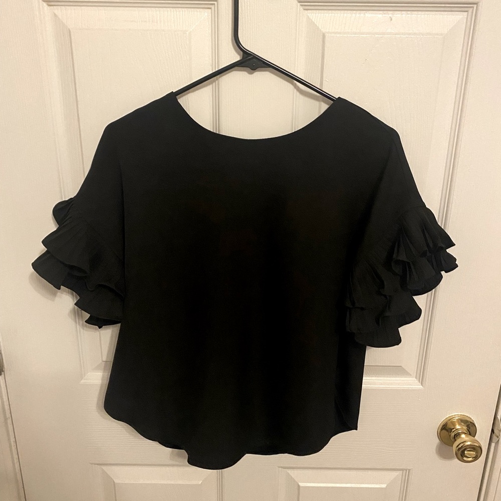 Ruffle sleeve dress top